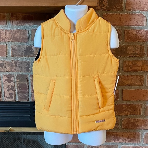 NWT Hudson Toddler Yellow Puffer Vest - Picture 1 of 6